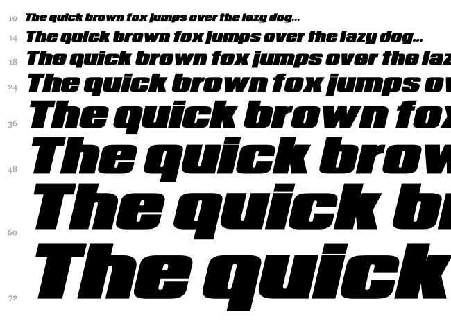 Republica Minor font waterfall